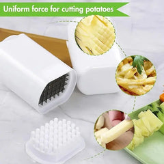 Potato Chopper Chipper Vegetable Hand Cutter Tool French Fries Maker Kitchen UK