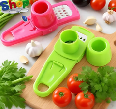 Garlic Press Grinder,Manual Compact Garlic Mini Crusher,304 Stainless Steel