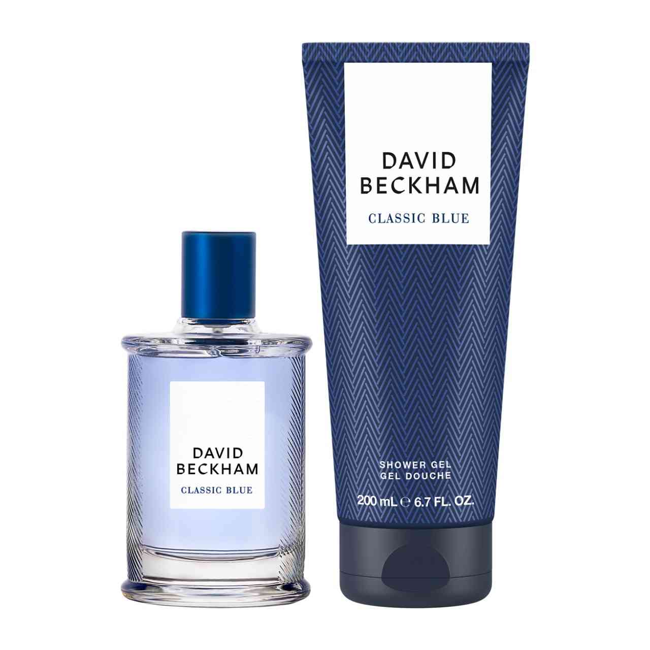 David Beckham Classic Blue Gift Set – 50ml Eau de Toilette + 200ml Shower Gel | Men’s Fragrance Gift Box