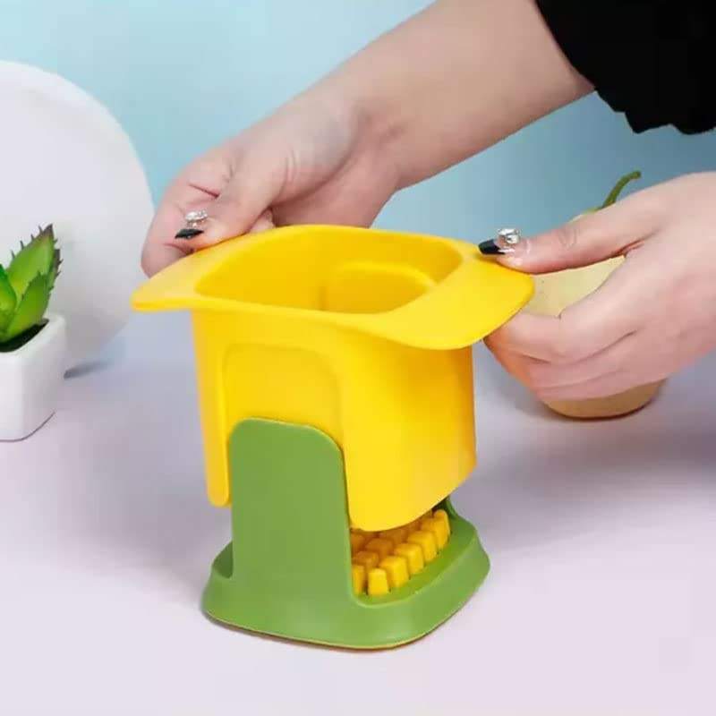 Potato Chopper Chipper Vegetable Hand Cutter Tool French Fries Maker Kitchen UK