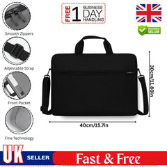 15.6" Laptop PC Waterproof Cross Body Shoulder Bag Tablet Notebook CaseCoveR