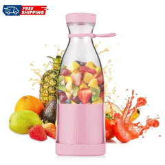 Portable Mini Personal Blender Bottle USB Rechargeable Juicer Cup Smoothie Maker