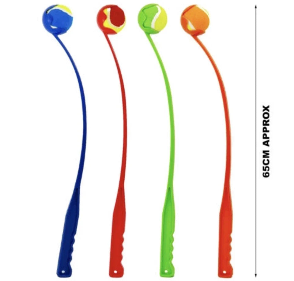 60CM DOG BALL LAUNCHER THROWER PET TRAINING FETCH RETRIEVE CHUCKER LARGE