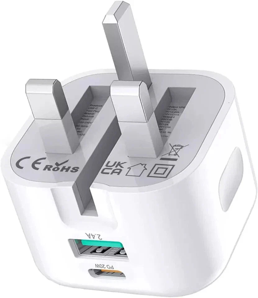 For iPhone 14 13 12 11 Pro XR XS Fast Charging 20W USB-C PD Plug