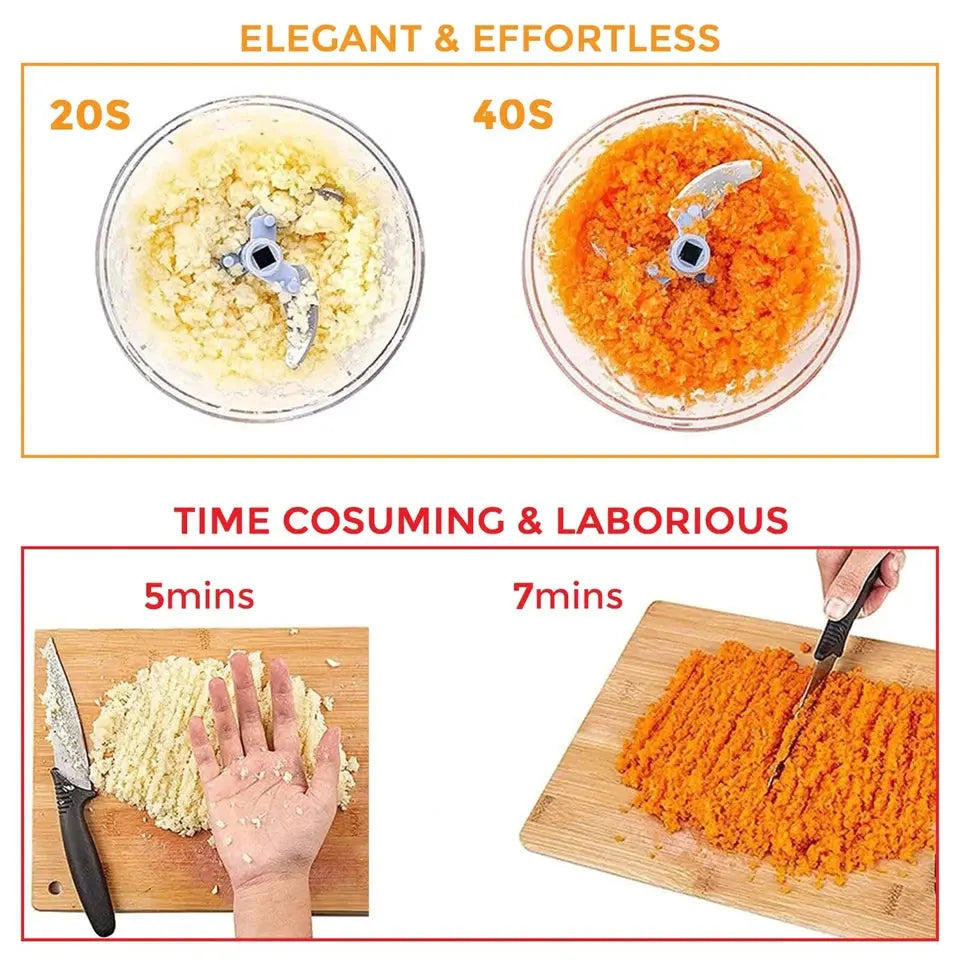 Pull Cord Manual Vegetable Cutter Pulling Food Chopper Hand Blender Kitchen Tool