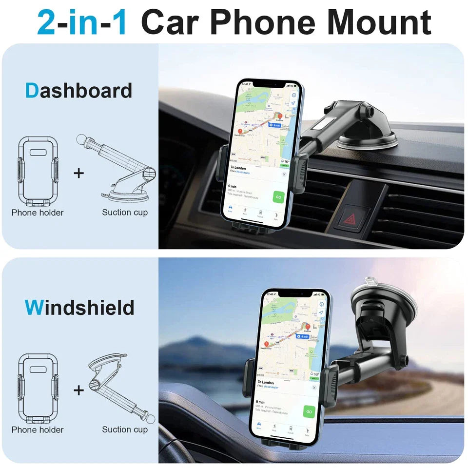 360°Car Phone Holder Universal Mount Mobile Windshield Dashboard/Air Vent desk