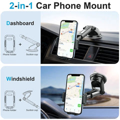 360°Car Phone Holder Universal Mount Mobile Windshield Dashboard/Air Vent desk