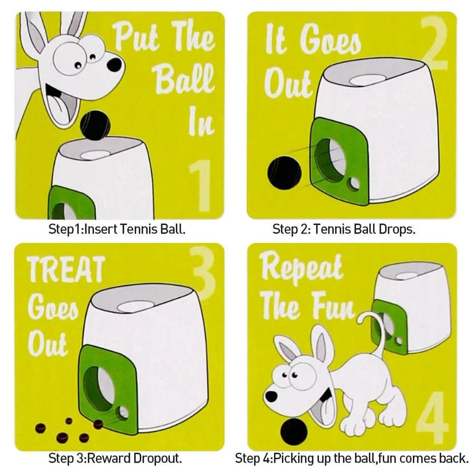 Dog Automatic Ball Launcher Convenient Pet Ball Thrower Interactive Game UK New